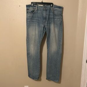 Original Ralph Lauren "Authentic Dungarees" stone wash jeans. Size 40x32